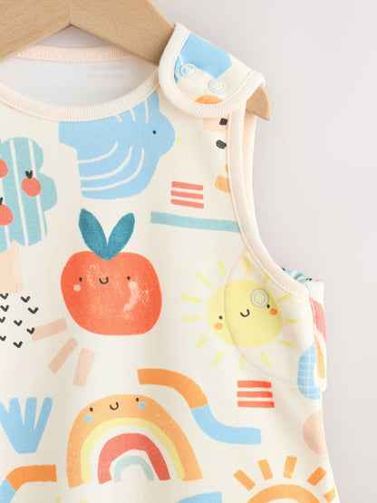 Rainbow Fruits 0.5 Tog Sleeveless Baby Sleep Bag