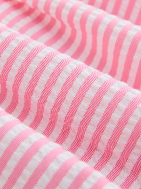 Pink Stripe Corsage Prom Dress (3mths-8yrs)