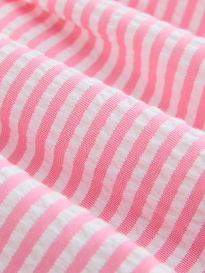 Pink Stripe Corsage Prom Dress (3mths-8yrs)