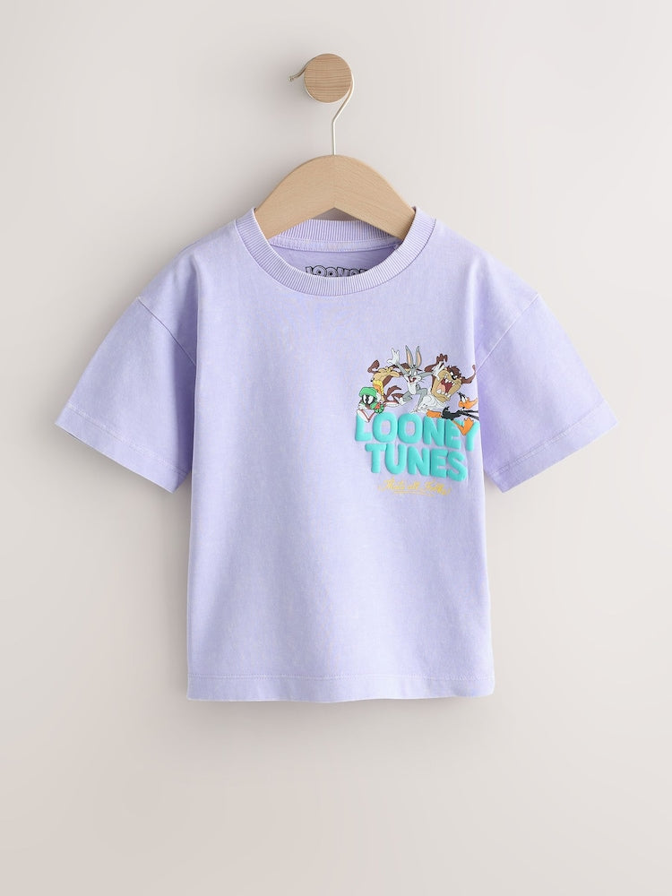 Purple Looney Tunes Short Sleeve T-Shirt (3mths-8yrs)