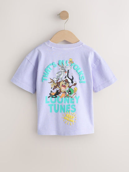 Purple Looney Tunes Short Sleeve T-Shirt (3mths-8yrs)