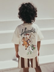 Ecru Toy Story T-Shirt and Shorts Set (3mths-8yrs) - Size 3-6 Months (62-68cm)
