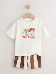 Ecru Toy Story T-Shirt and Shorts Set (3mths-8yrs) - Size 3-6 Months (62-68cm)