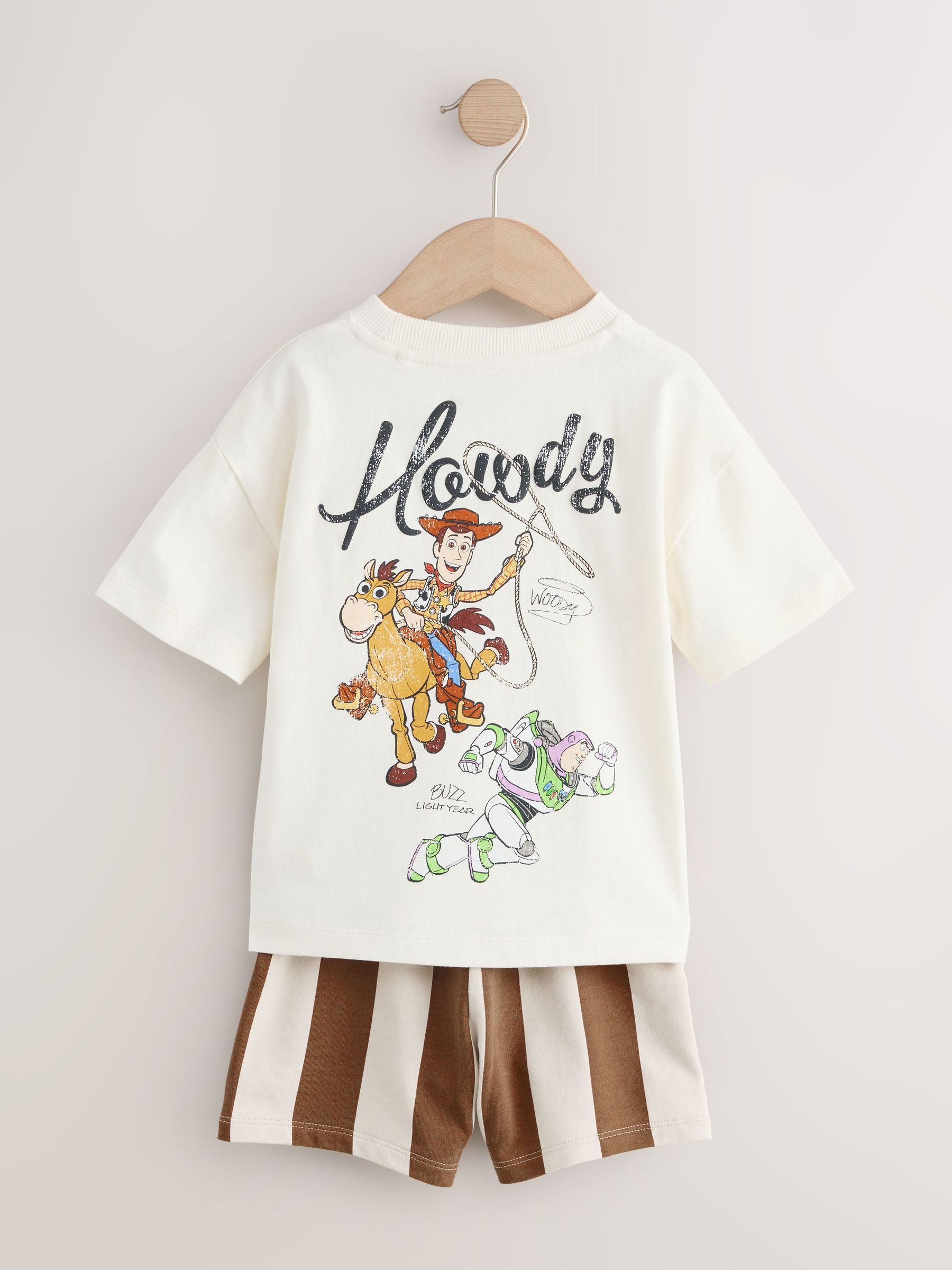 Ecru Toy Story T-Shirt and Shorts Set (3mths-8yrs) - Size 3-6 Months (62-68cm)