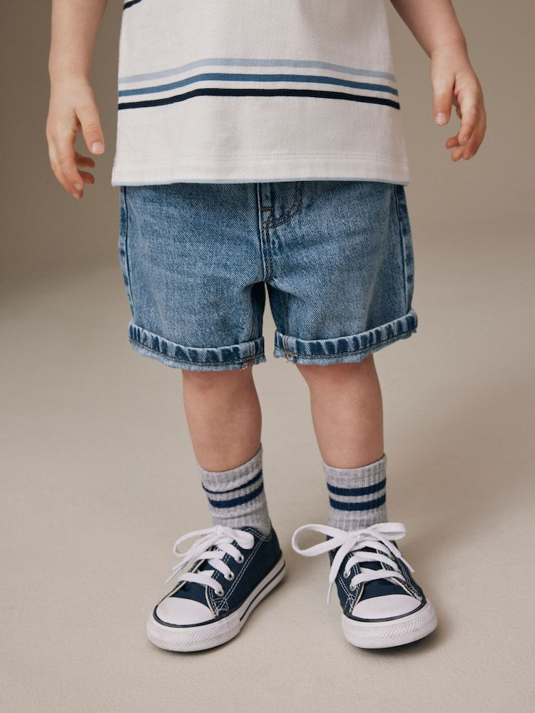 Mid Blue Denim Shorts (3mths-7yrs)