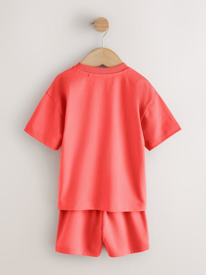 Coral/Aqua/Black Slogan