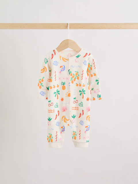 Blue/Pink Baby Sleepsuits 3 Pack (0mths-3yrs)