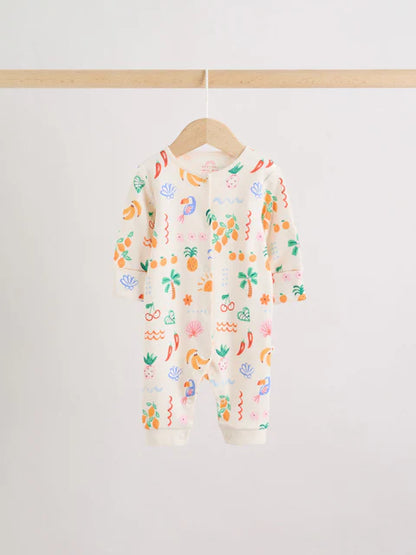 Blue/Pink Baby Sleepsuits 3 Pack (0mths-3yrs)