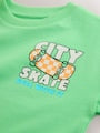 Green Skateboard Short Sleeve Back Print T-Shirt (3mths-7yrs) - Size 3-6 Months (62-68cm)