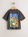 Charcoal Grey Sao Paulo Short Sleeve Back Print T-Shirt (3mths-7yrs) - Size 3-6 Months (62-68cm)