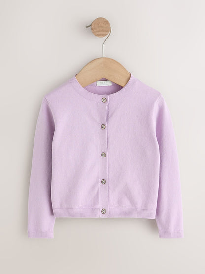 Lilac Purple Cardigan (3mths-10yrs) - Size 3-6 Months (62-68cm)