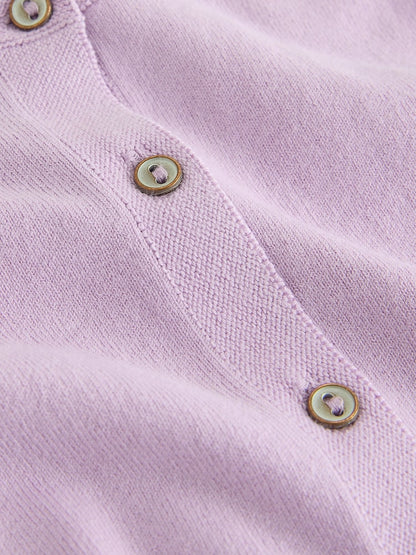 Lilac Purple Cardigan (3mths-10yrs) - Size 3-6 Months (62-68cm)