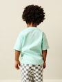 Mint Green Smile Short Sleeve Small Graphic T-Shirt (3mths-8yrs) - Size 3-6 Months (62-68cm)