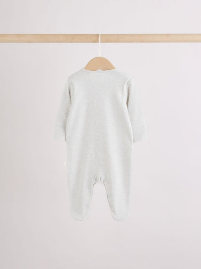 Grey Elephant Baby Sleepsuits 3 Pack (0-2yrs)