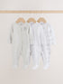 Grey Elephant Baby Sleepsuits 3 Pack (0-2yrs)