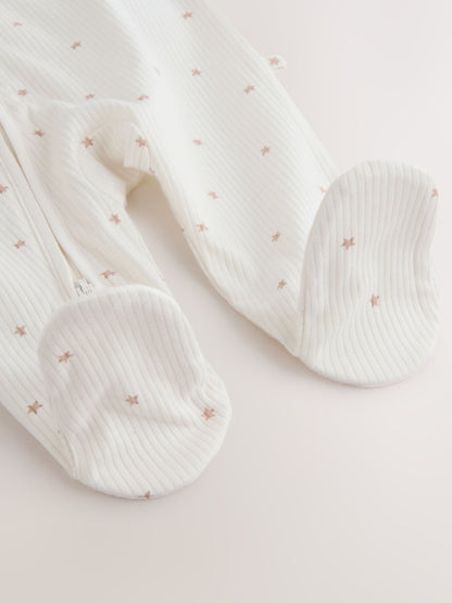 Cream Baby Sleepsuit and Hat Set (0-9mths)