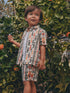Ecru All Over Print Fish Short Sleeve AOP Shirt and Shorts Set (3mths-10yrs) - Size 3-6 Months (62-68cm) - Ecru All Over Print Fish