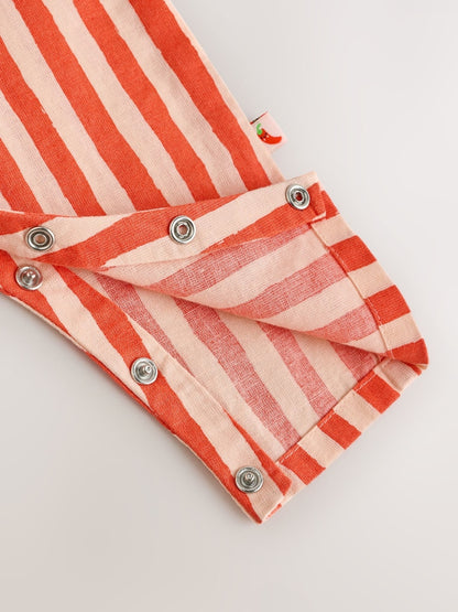 Red Stripe Chilli Print