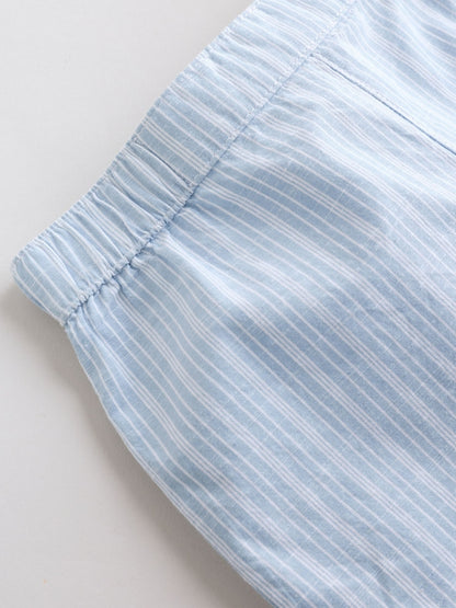 Blue Nautical Smart Shirt and Shorts Baby Set (0mths-2yrs)