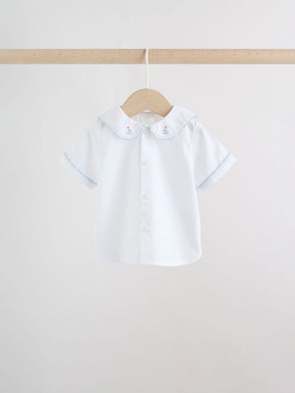 Blue Nautical Smart Shirt and Shorts Baby Set (0mths-2yrs)