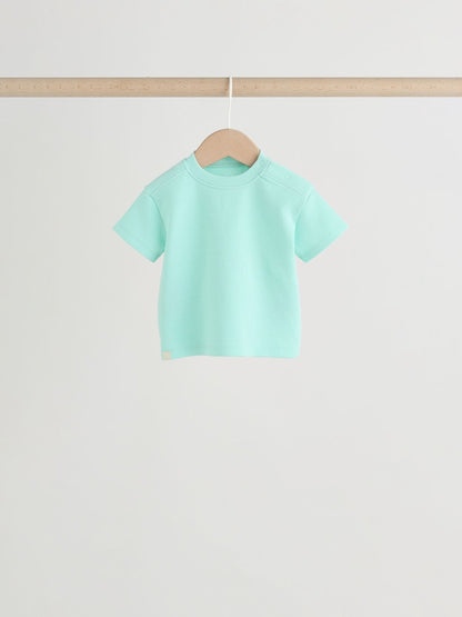 Blue/Lilac/Green Tops and Shorts 6 Piece Baby Set (0mths-2yrs)