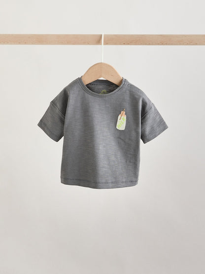 Grey Picnic Top &amp; Trousers Baby Set (0mths-2yrs)