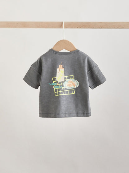Grey Picnic Top &amp; Trousers Baby Set (0mths-2yrs)