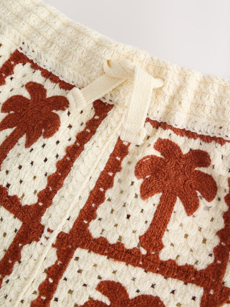 Rust Brown Crochet Palm Tree Set (12mths-7yrs)