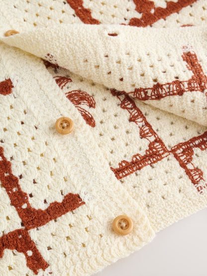Rust Brown Crochet Palm Tree Set (12mths-7yrs)