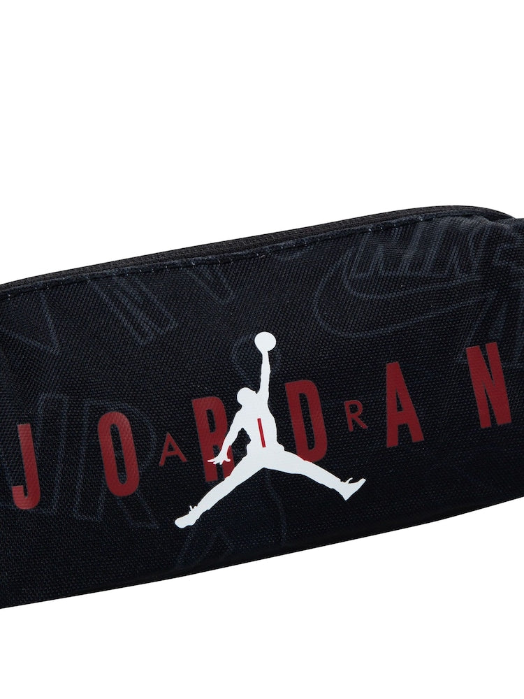 Jordan Black Red Jan Air School Backpack and Pencil Case - Size One