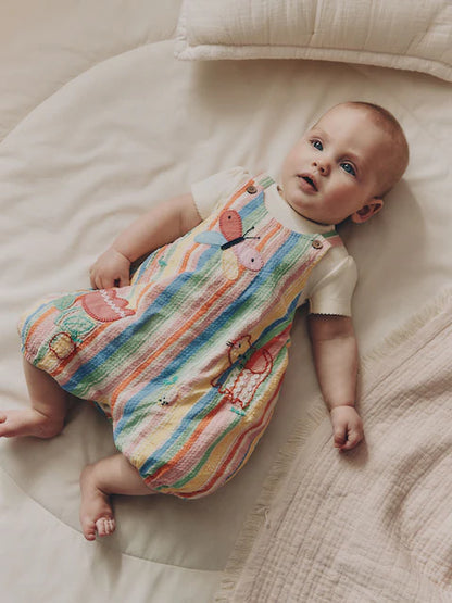 Multi Character Baby Dungarees and Bodysuits Set 2 Piece (0mths-2yrs)