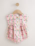 Pink Floral Bloomer Baby Romper (0mths-2yrs) - Pink Floral / 12-18 Months (80-86cm)