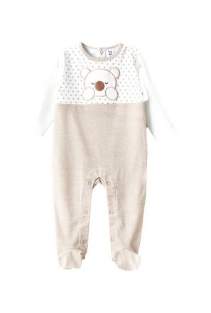 UniqKidz Striped Long Sleeves Sleepsuit