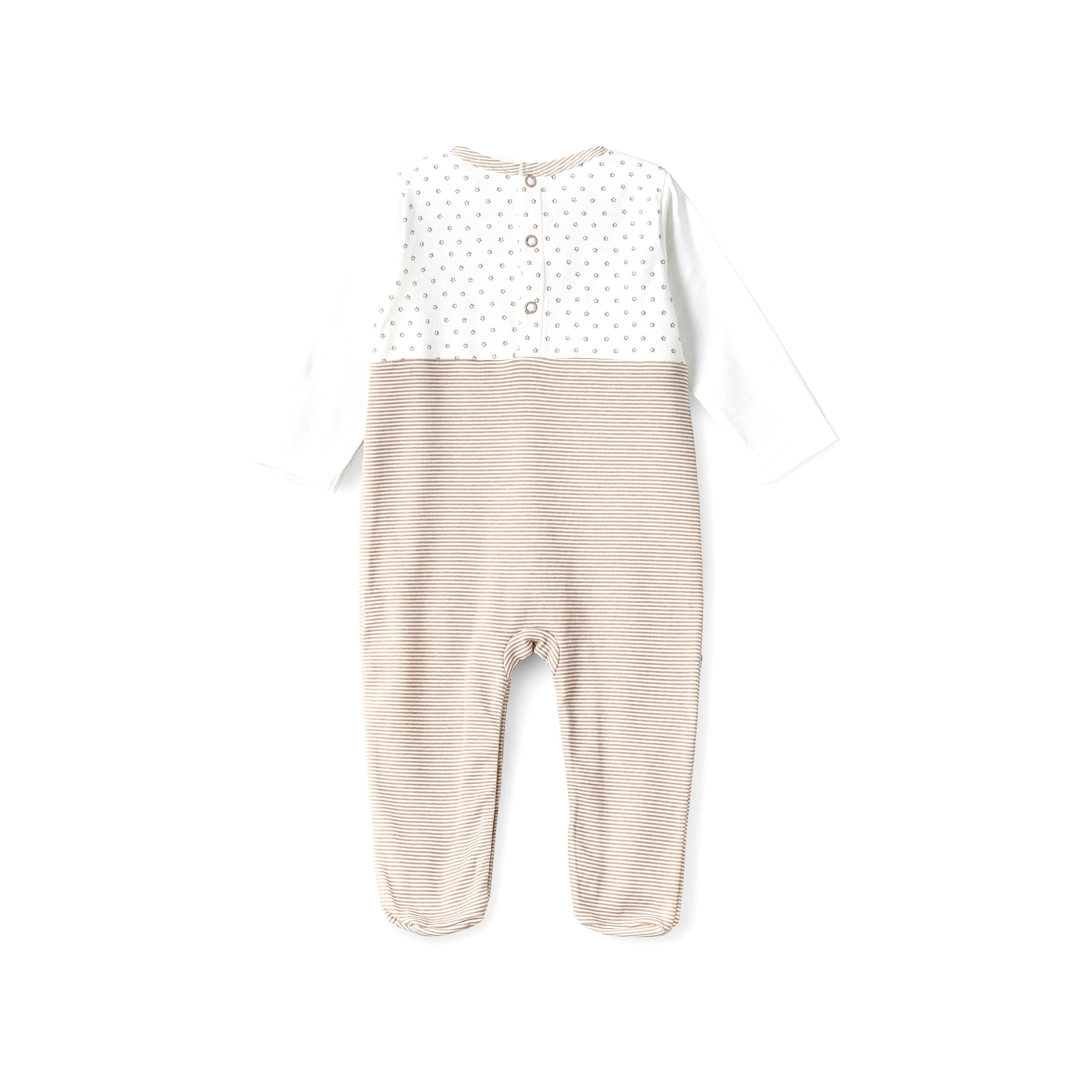 UniqKidz Striped Long Sleeves Sleepsuit