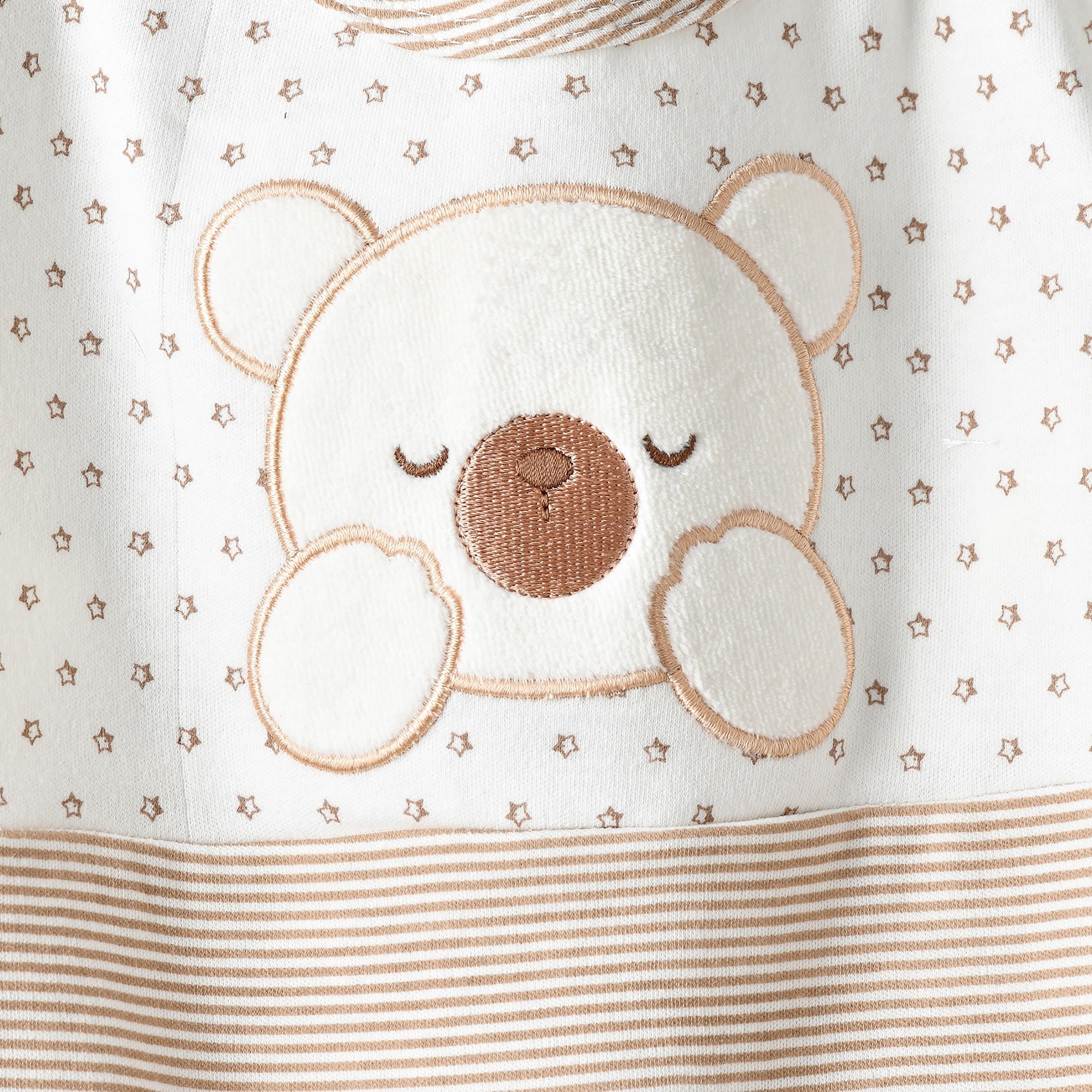 UniqKidz Striped Long Sleeves Sleepsuit