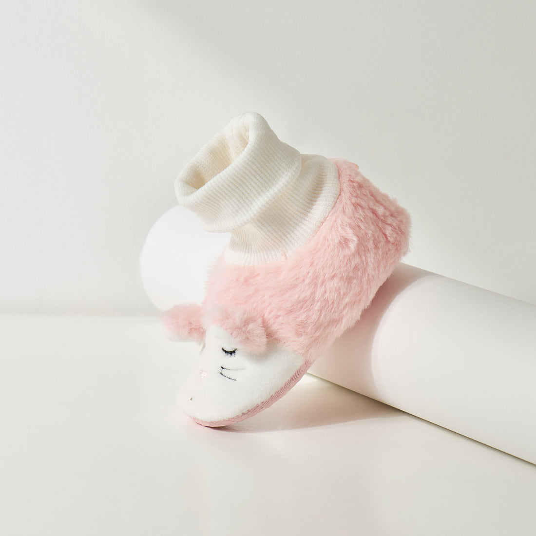Animal Embroidered Booties - White / 17
