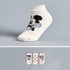 Pack of 3 - Mickey and Minnie Anti-Skid Ankle Length Socks - Multicolour / 15-16