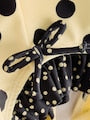 Yellow/Black Polka Dot Ruffle Swimsuit (3-16yrs) - Size 3 Years (98cm)