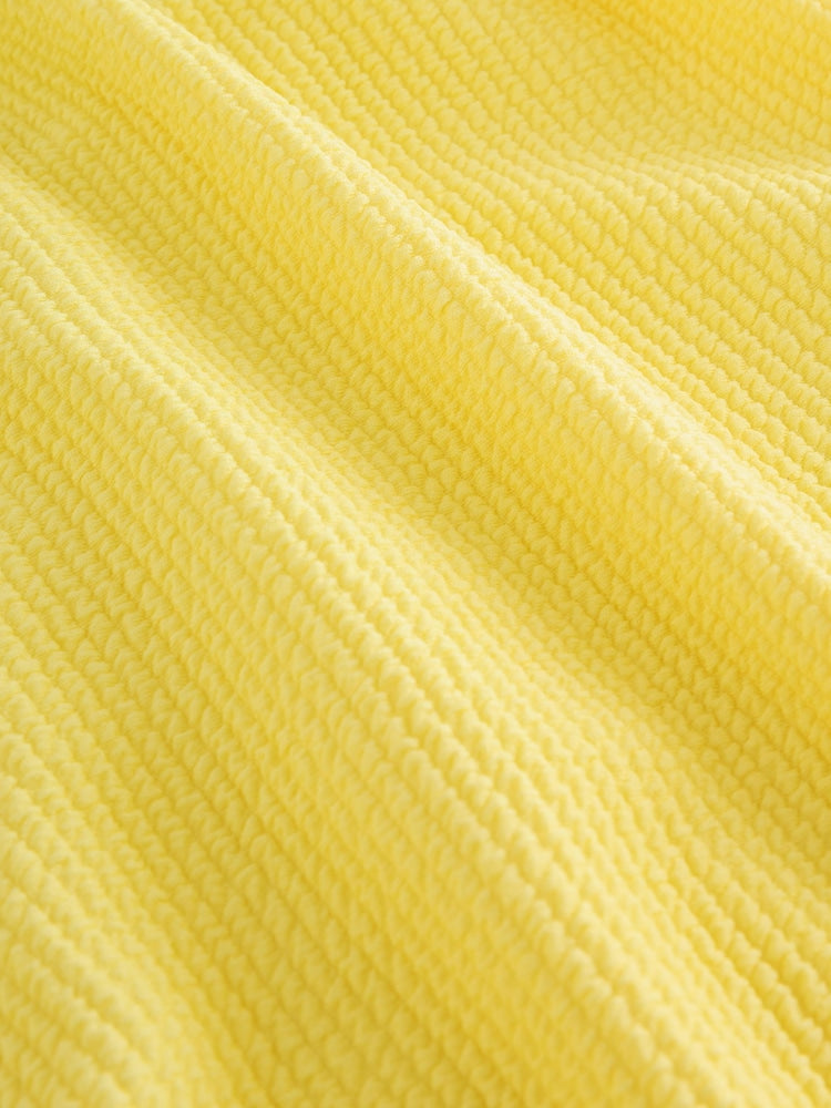 Yellow Crinkle Swimsuit (3-16yrs)