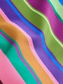 Multi Rainbow Stripe Strappy Ruched Swimsuit (3-16yrs) - Size 3 Years (98cm)
