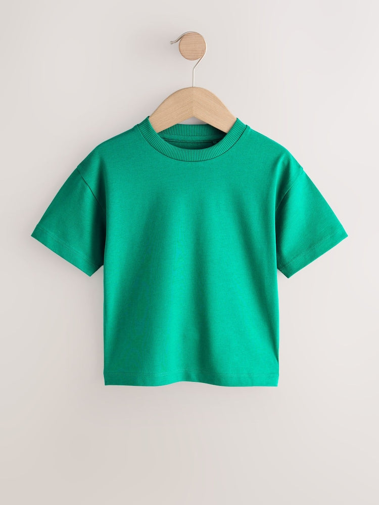 Green Short Sleeve Plain T-Shirt (3mths-7yrs) - Green / 12-18 Months (80-86cm)