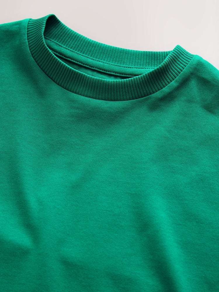 Green Short Sleeve Plain T-Shirt (3mths-7yrs)