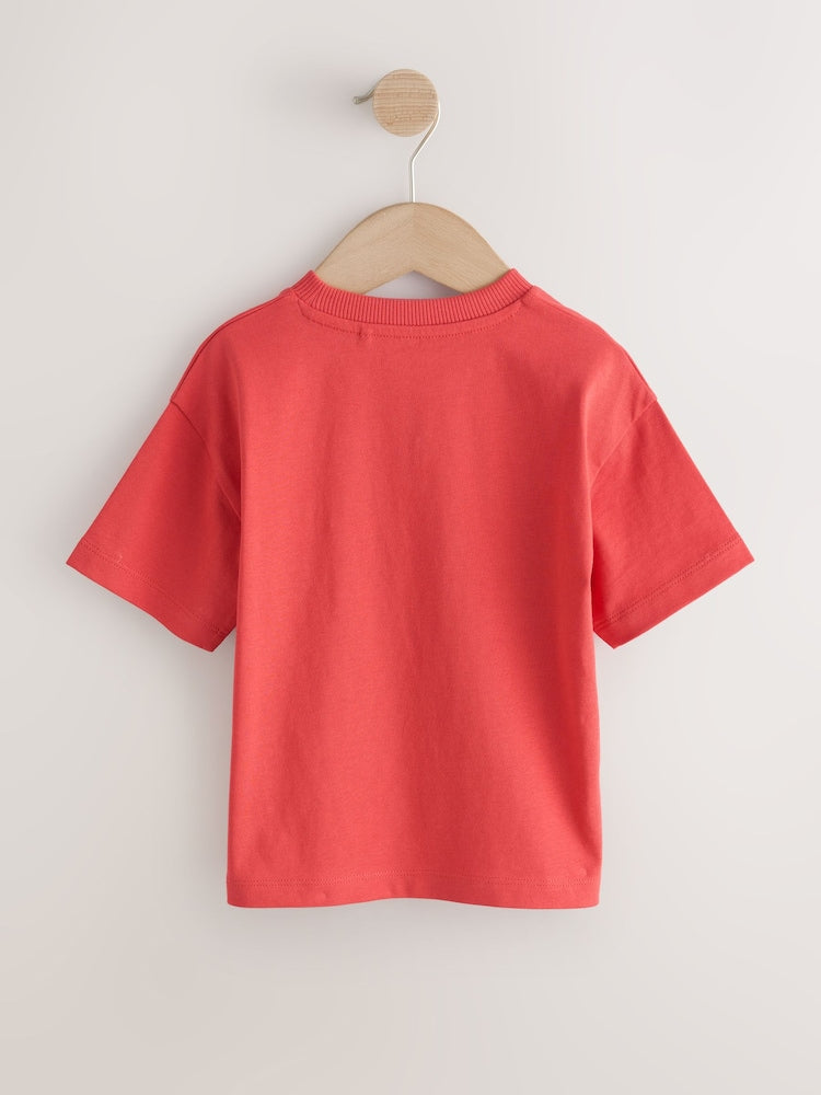 Red Short Sleeve Plain T-Shirt (3mths-7yrs) - Size 3-6 Months (62-68cm)
