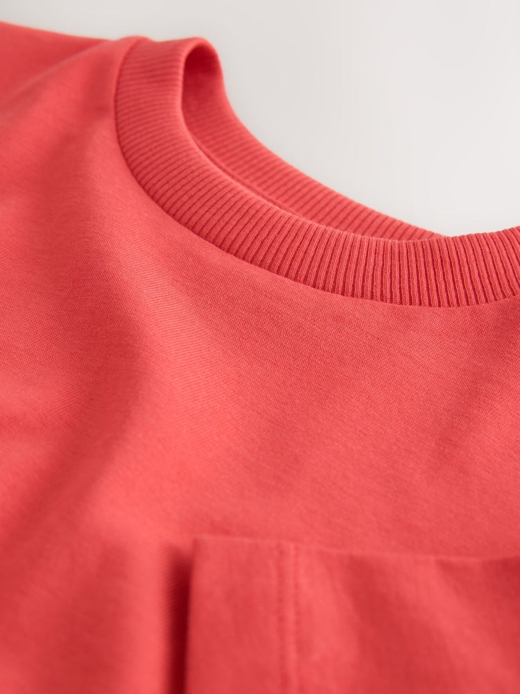Red Short Sleeve Plain T-Shirt (3mths-7yrs) - Size 3-6 Months (62-68cm)