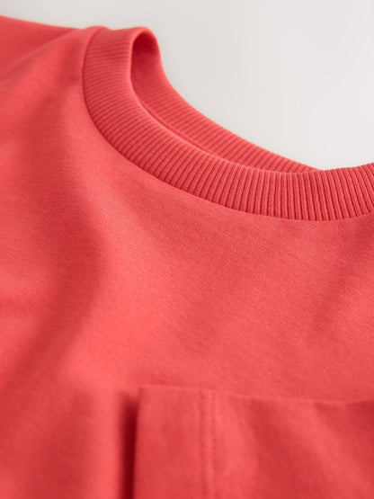 Red Short Sleeve Plain T-Shirt (3mths-7yrs) - Size 3-6 Months (62-68cm)