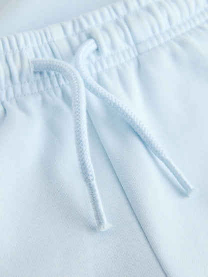 Light Blue Single Plain Crew Neck Sweatshirt and Shorts Set (3mths-7yrs) - Size 3-6 Months (62-68cm)