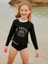 Black/White Graphic Sunsafe Suit (3-16yrs) - Size 3 Years (98cm) - Black/White Graphic