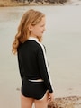 Black/White Graphic Sunsafe Suit (3-16yrs) - Size 3 Years (98cm)