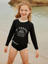 Black/White Graphic Sunsafe Suit (3-16yrs) - Size 3 Years (98cm) - Default 1