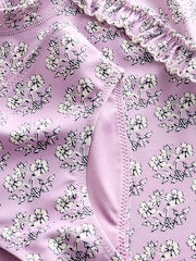 Lilac Purple Ditsy Floral Short Sleeved Sunsafe Swim Set (3mths-10yrs) - Size 3-6 Months (62-68cm)